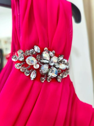 Vestido Fiesta Ronald Joyce Rosa
