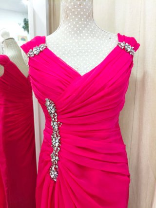 Vestido Fiesta Ronald Joyce Rosa