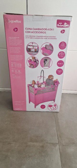 Cuna Cambiador Mimittos 4 en 1 Rosa
