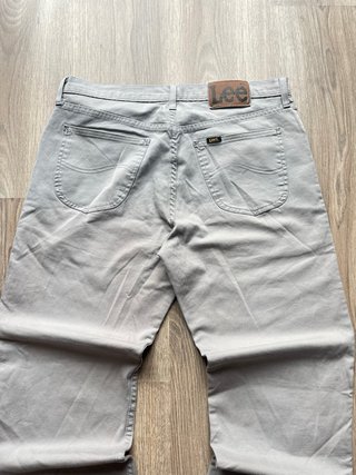 Pantalones Lee Gris Talla S W34 L30 Unisex