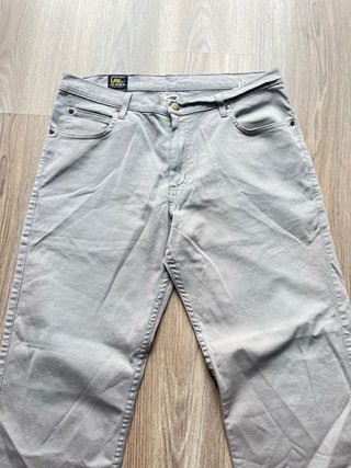 Pantalones Lee Gris Talla S W34 L30 Unisex