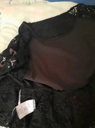 Top de encaje y bordados, Talla S