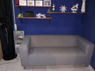 Sofá 2 o 3 plazas Ikea gris hasta el 8 de agosto