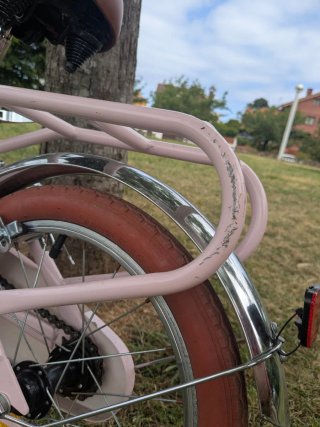 Bicicleta niña Toimsa 16 pulgadas rosa
