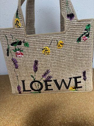 Bolso Loewe Tote Font Flowers