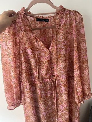 Vestido largo estampado floral