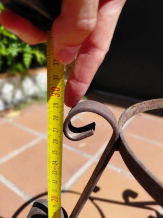 3 Soportes de Hierro para Macetas