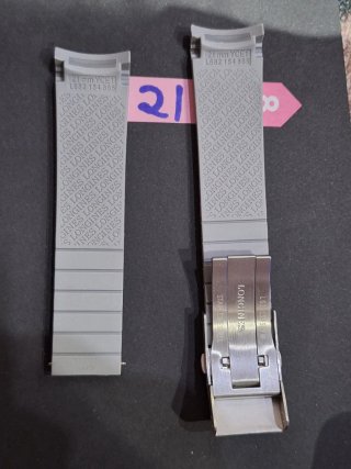 Correa Caucho Longines Hydroconquest 21mm Gris