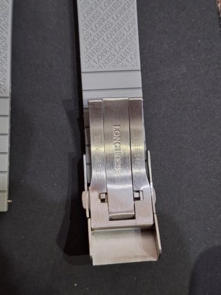 Correa Caucho Longines Hydroconquest 21mm Gris