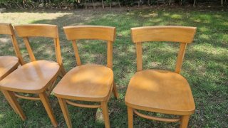 4 Sillas Madera Haya Ikea