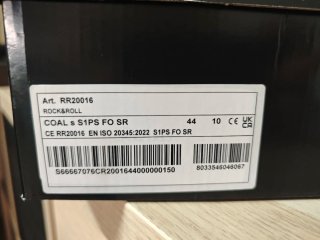 Zapato U-Power Coal Talla 44 Gris/Rojo