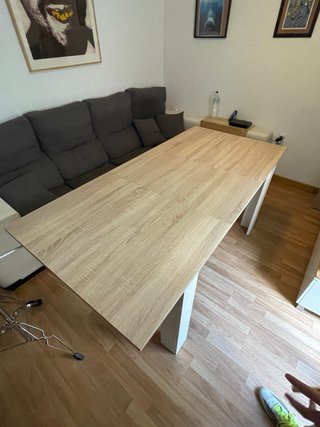 Mesa de comedor extensible madera