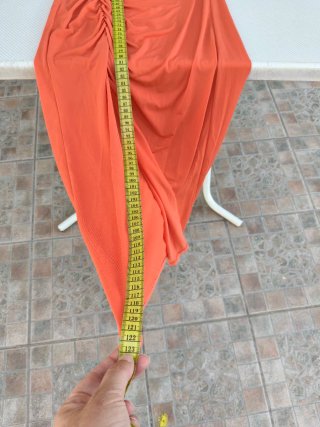 Vestido midi naranja