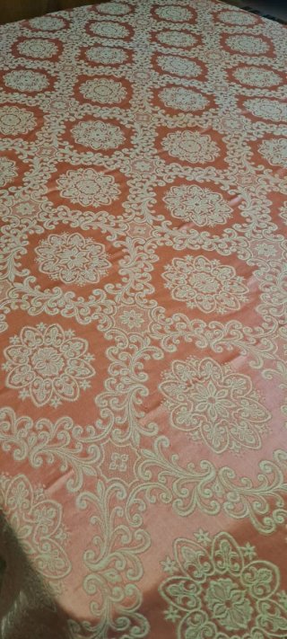 Coperta rosa vintage con decorazioni