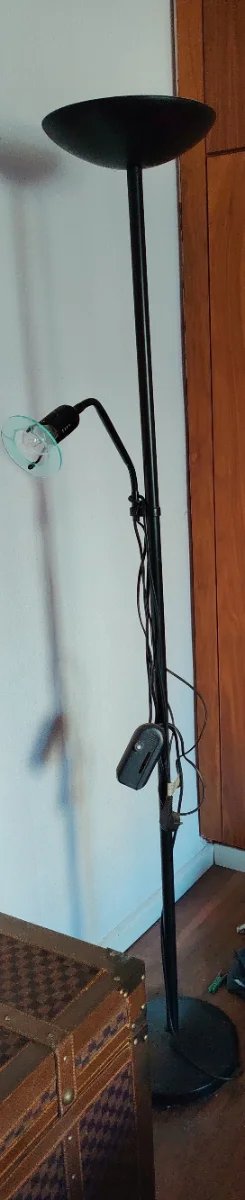 Lámpara de pie con brazo flexible