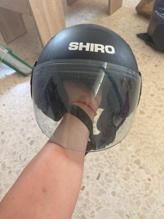 Casco Shiro Negro Moto