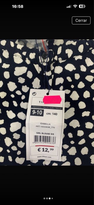 Blusa niña estampado