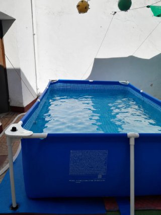 Piscina familiar azul 3.0m x 2.0m x 0.75m