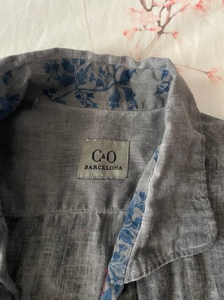 Pack 2 camisas Lino C.O. Barcelona Cuello Italiano