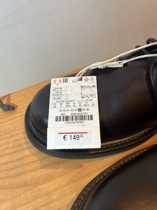 Zapatos Zara Stefano Pilati Marrón T44