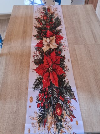 Runner da Tavola Natale Natalizio 33x180 cm