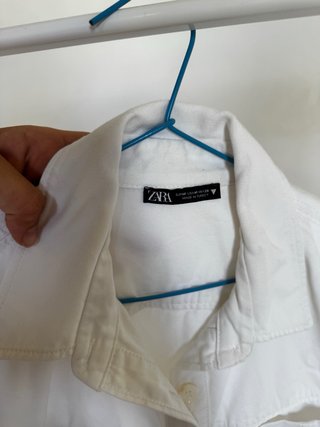 Vestido corto zara talla M vaquero blanco