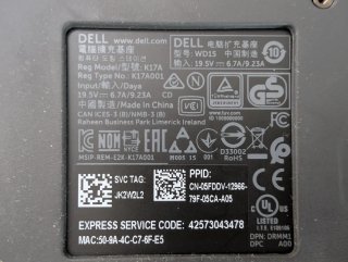 Dell WD15 USB-C Dock Station 130W