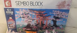 Set costruzioni Lego stile giapponese