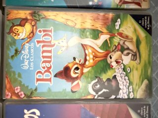 Lote Películas VHS Disney Clásicos Español