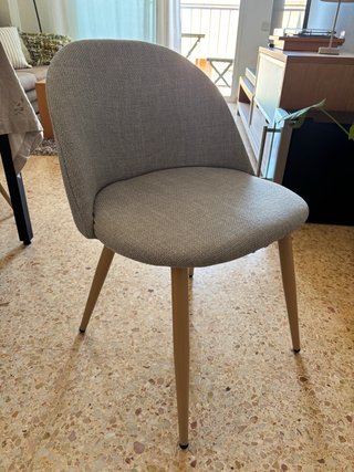 4 Sillas Kenay Home Tela Madera