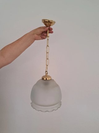 Lámpara de techo colgante dorada