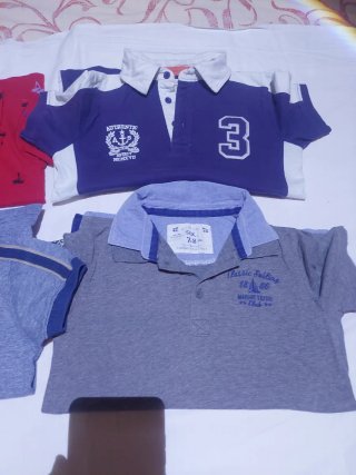 Lote 4 polos niño