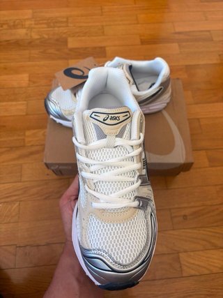 Asics Gel Kayano-14 Blancas/Plateadas Talla 43.5