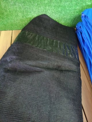 Arebos Cubre borde cama elástica + red 366 cm
