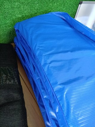 Arebos Cubre borde cama elástica + red 366 cm