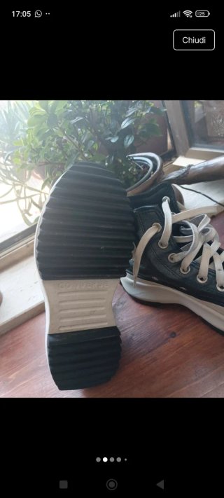 Converse donna pelle ottime 37.5