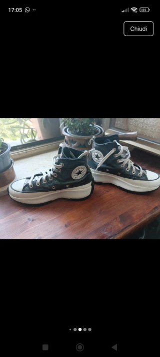 Converse donna pelle ottime 37.5