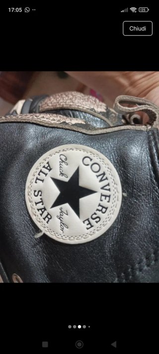 Converse donna pelle ottime 37.5
