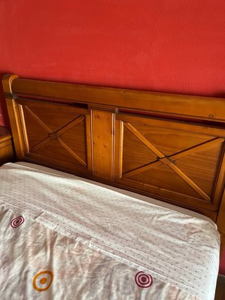 Cama bancada madera maciza 135x190 cm