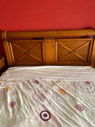 Cama bancada madera maciza 135x190 cm