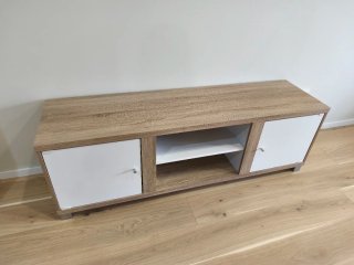 Mueble TV madera y metal