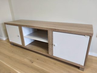 Mueble TV madera y metal