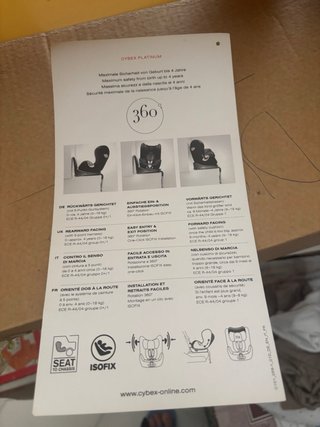 Silla Coche Cybex Sirona Platinum + extras