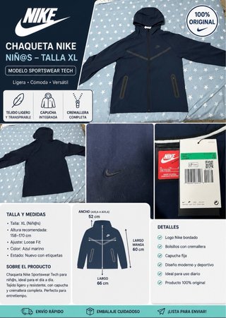 Chaqueta Nike Tech Azul
