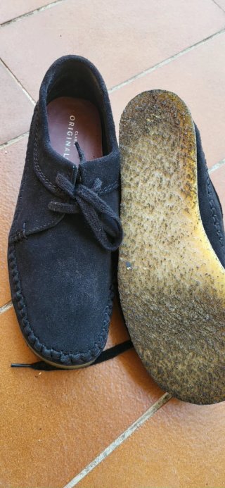 Zapatos de piel negros con cordones Clarks