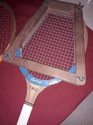 Antiguas raquetas tenis