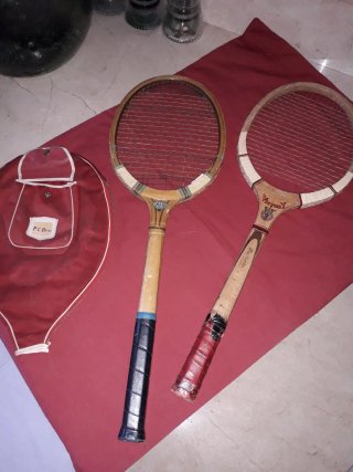Antiguas raquetas tenis