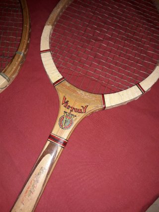 Antiguas raquetas tenis
