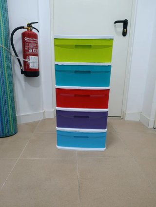 Cajonera Plástico Multicolor 5 Cajones