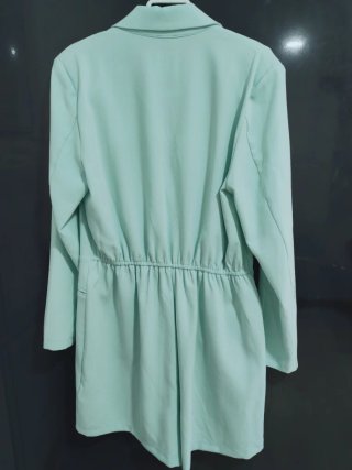 Enterizo azul turquesa, talla 42, nuevo